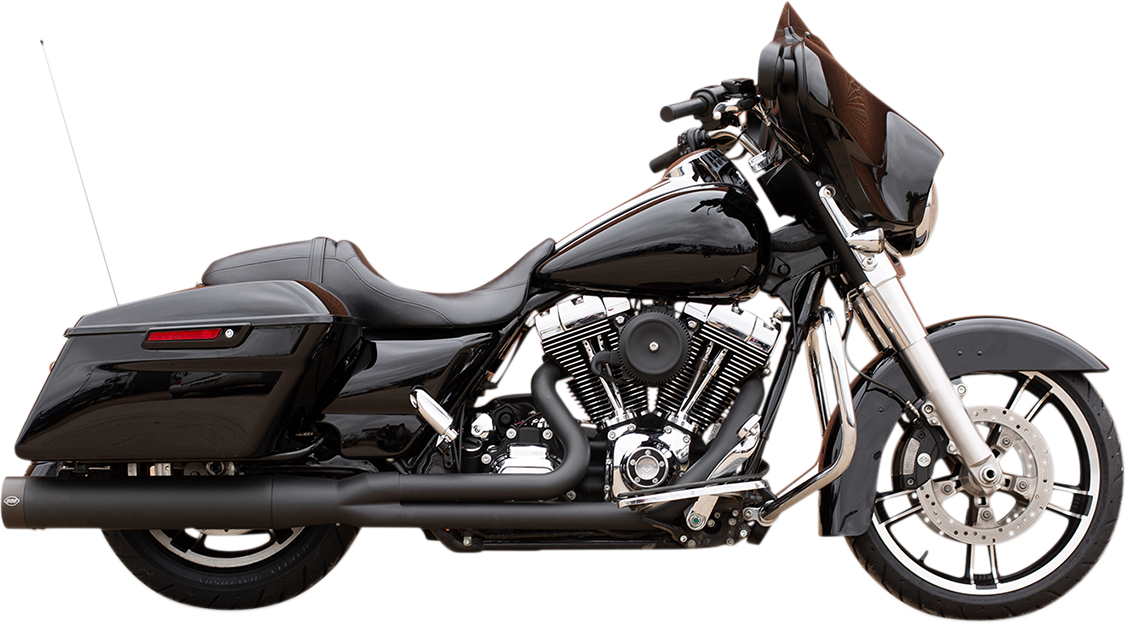 S&S Sidewinder 2-1 Black Motorcycle Exhaust 2007-2016 Harley Touring Models