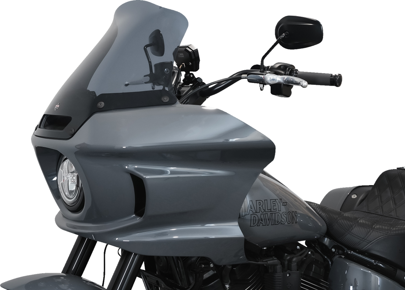 Klock Werks 10" Flare Dark Smoke Windshield for 2022-2023 Harley Softail FXLRST