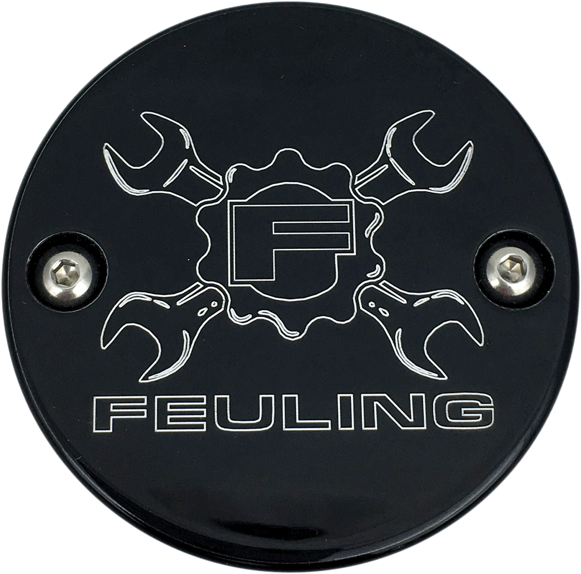 Feuling Black Wrench Motorcycle Points Cover 2017-2020 Harley Softail Touring