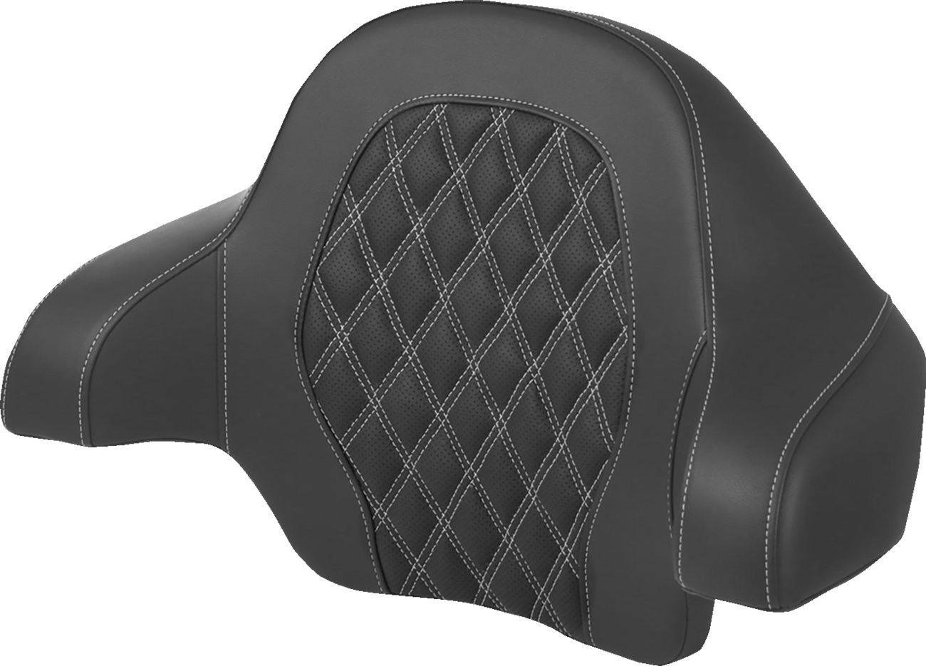 Saddlemen Silver Lattice Stitch Tour Pak Backrest Pad for 2014-24 Harley Touring