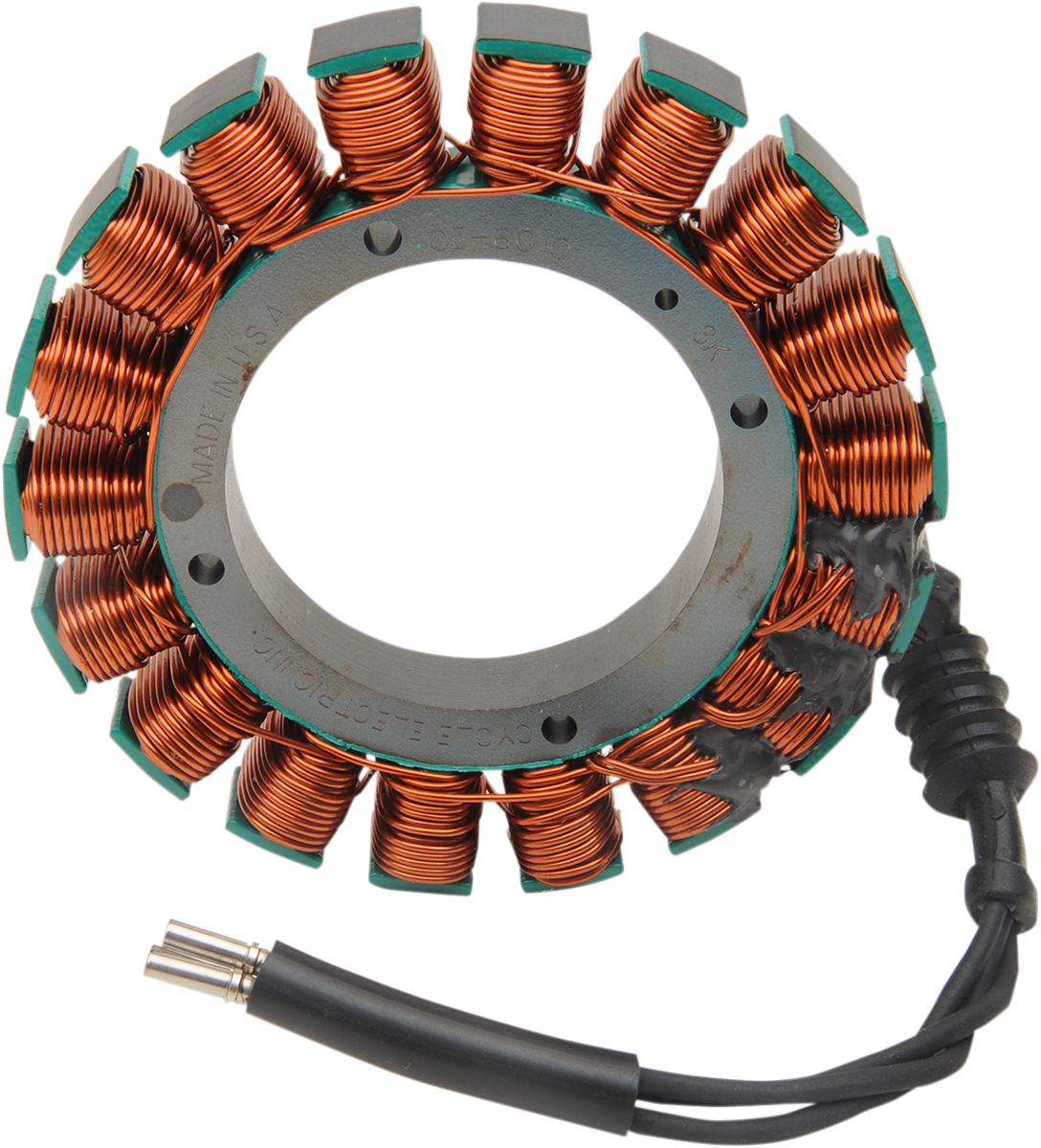 Cycle Electric 12V Stator 32 Amps for 2001-2006 Harley Softail Fat Boy Low Rider