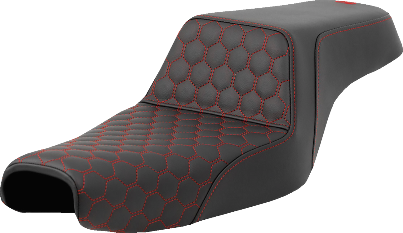 Saddlemen Step Up Red Honeycomb Gelcore Seat fits 2004-2022 Harley Sportster