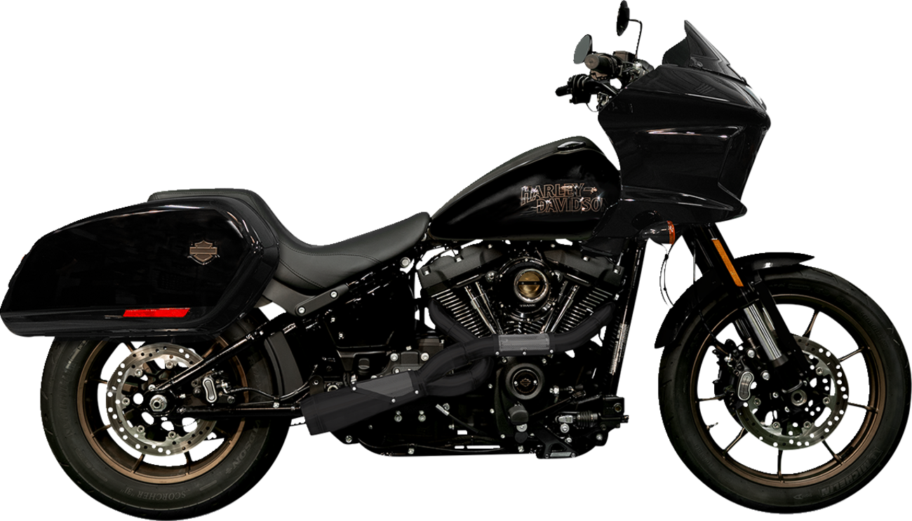 Trask Big Sexy 2-1 Black Exhaust System for 2018-2023 Harley Softail Models FXBB