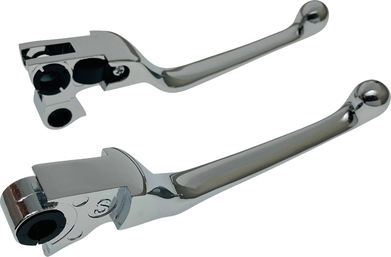 Drag Specialties Narrow Chrome Lever Set fits 1996-2017 Harley Touring Softail