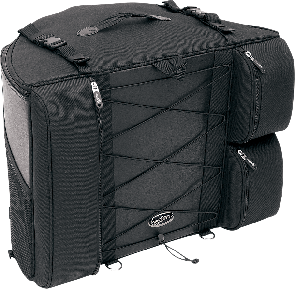 Saddlemen Motorcycle Universal Rear Tour Pak Backrest Luggage Bag fits Harley