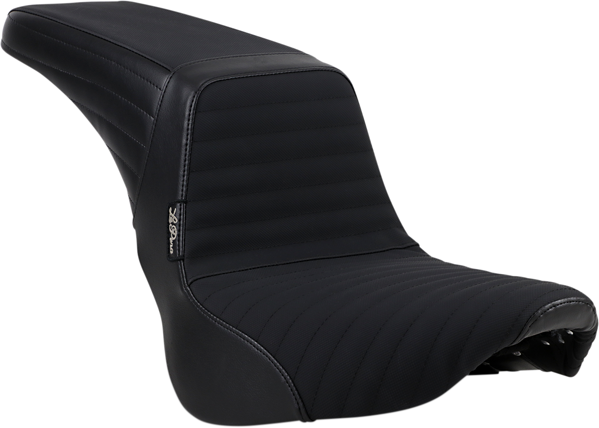 Le Pera Kickflip Gripp Tape 2-Up Motorcycle Seat for 2018-2023 Harley Softail