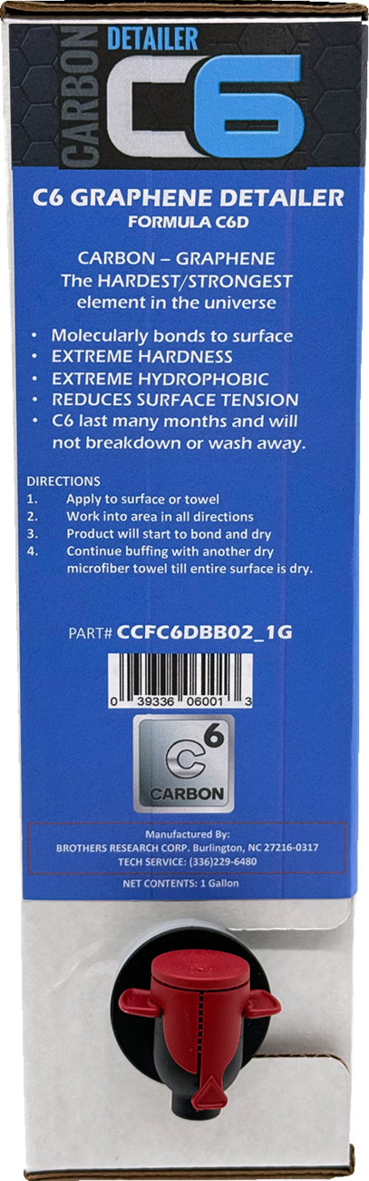 Cycle Care 1 Gal Bag in Box C6 Carbon Graphene Hydrophobic Detailer Cleaner