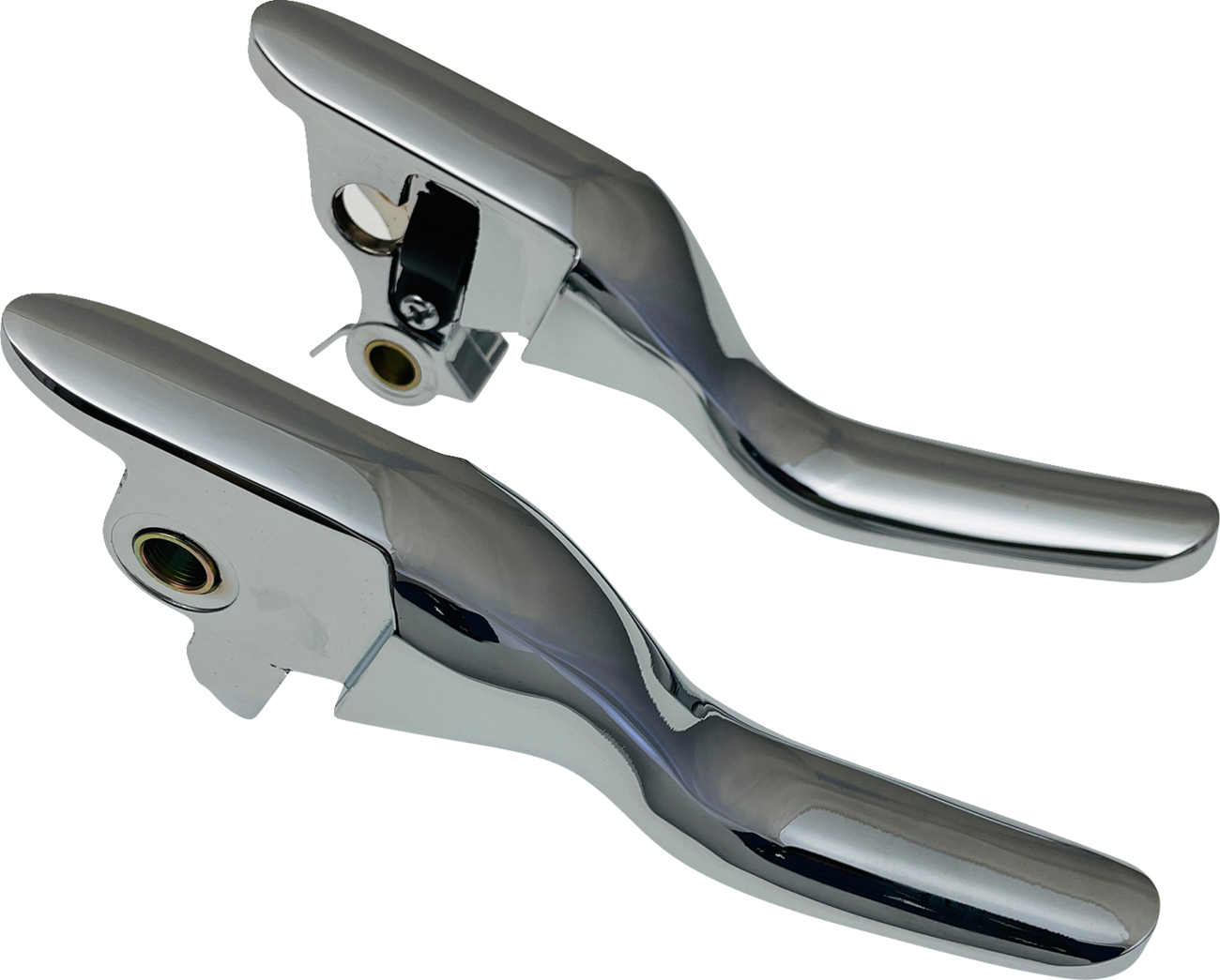 Drag Specialties Short Chrome Lever Set fits 2021-2024 Harley Touring FLTR FLHR