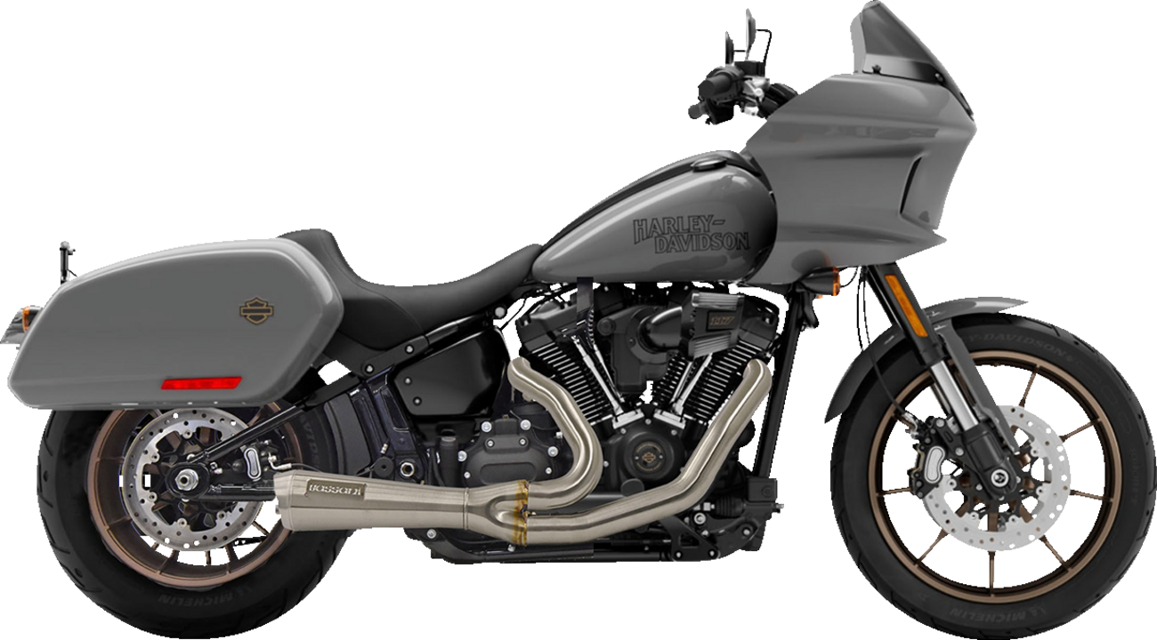 Bassani Ripper Short 2-1 Exhaust System for 2018-2023 Harley Softail FXLRST FLSB
