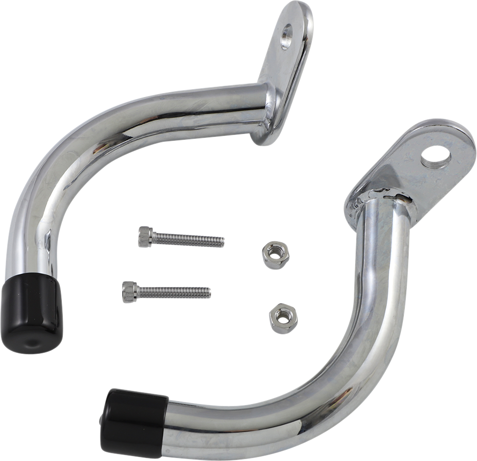 Rick Doss Chrome Saddlebag Guard Eliminator Brackets for 1997-08 Harley Touring