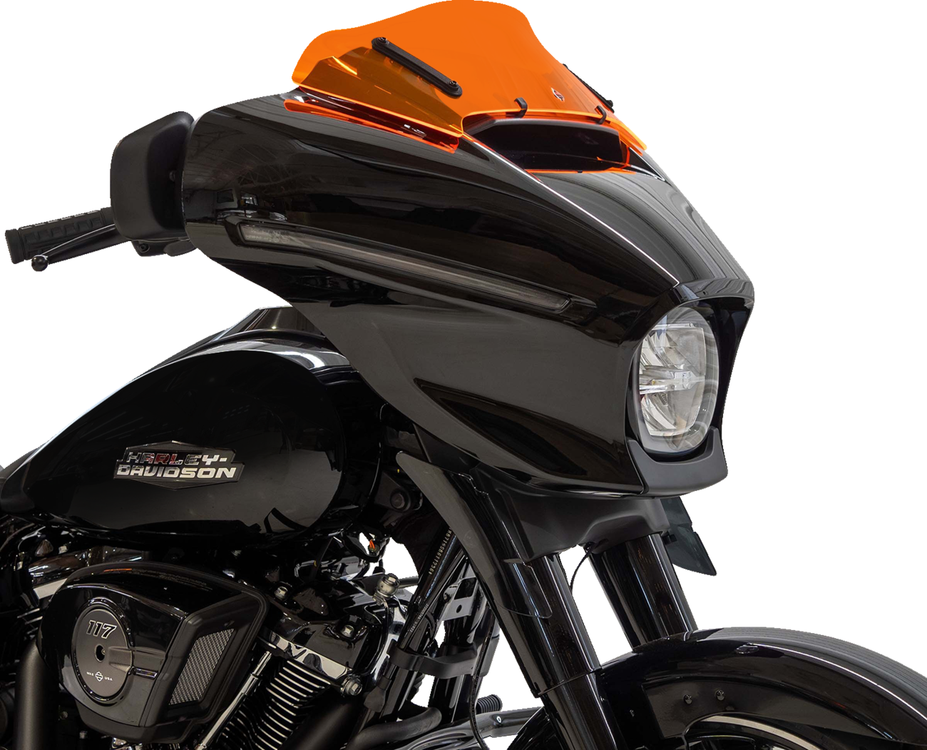 Klock Werks Kolor Flare 6.5" Orange Ice Windshield 2023-2025 Harley Street Glide