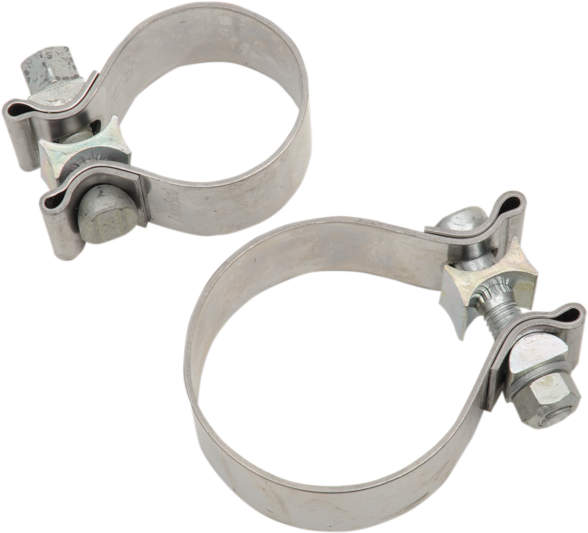 Khrome Werks 1.75"-2" Stainless Steel Exhaust Clamps for 2017-23 Harley Touring