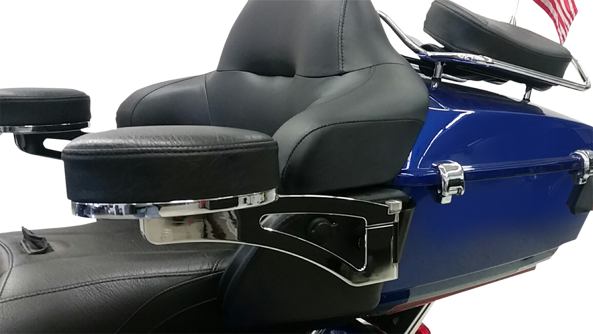 Rivco Rear Passenger Armrest Kit 1995-2013 Harley Touring Electra Glide FLTRU