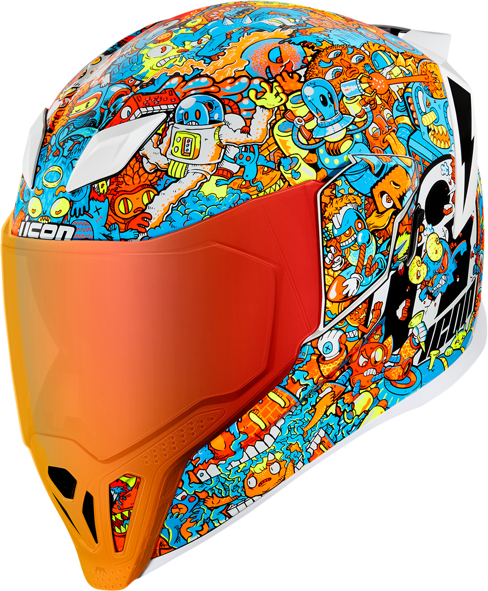 Icon Airflite Redoodl Full Face Unisex Motorcycle Riding Street Racing Helmet