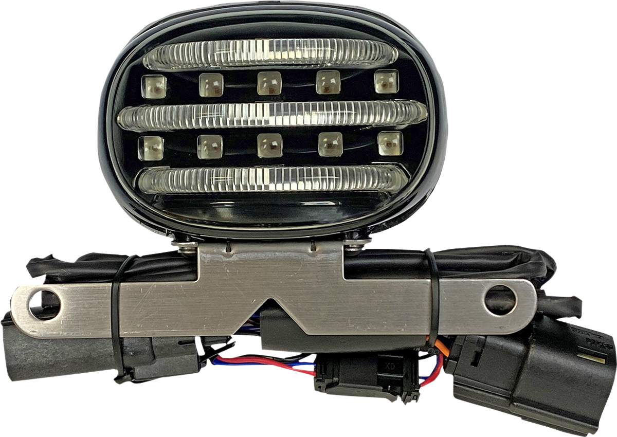 Custom Dynamics Probeam Mini LED Smoke Lens Rear Taillight 10-13 Harley Touring
