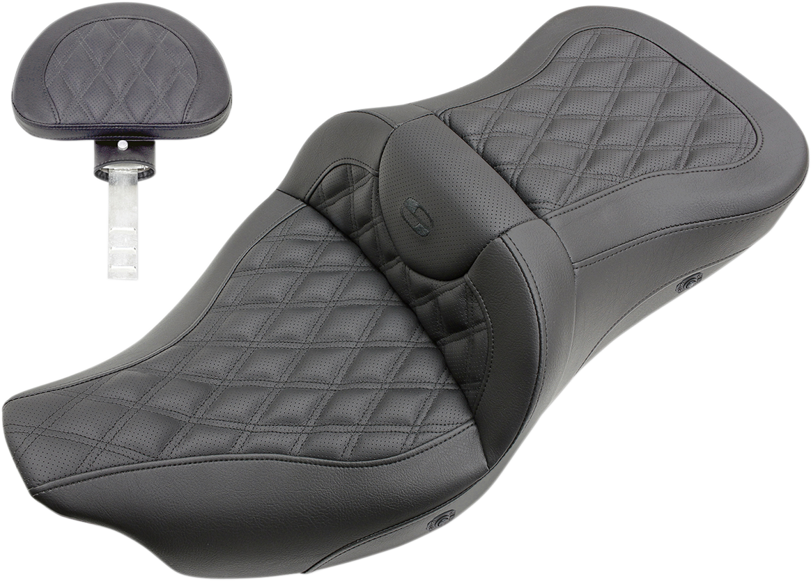 Saddlemen Roadsofa Heated Seat with Backrest for 2009-2023 Harley Tri Glide