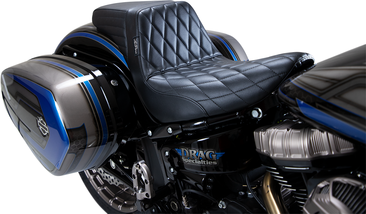 Le Pera Kickflip Diamond Stitch Seat 2018-23 Harley Softail FXLR  Low Rider FLSB