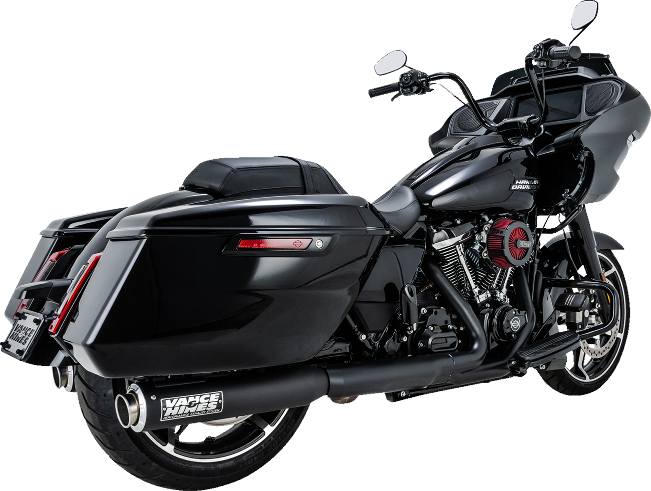 Vance & Hines Supersport Black Slip On Mufflers for 2018-2024 Harley Touring M8