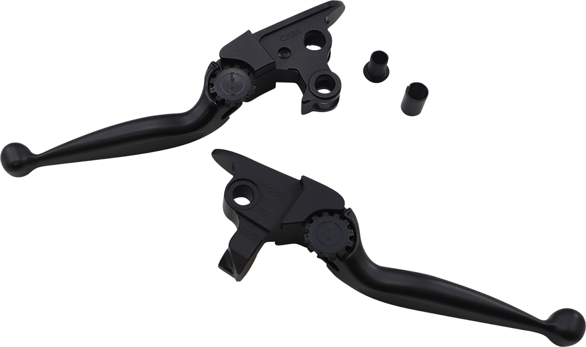 PSR Black Adjustable Journey Handlebar Lever Set fits 2021-2024 Harley Touring