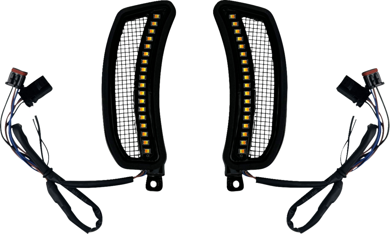 Custom Dynamics Fairing Vent LED Turn Signal Lights 2022-24 Harley Low Rider ST