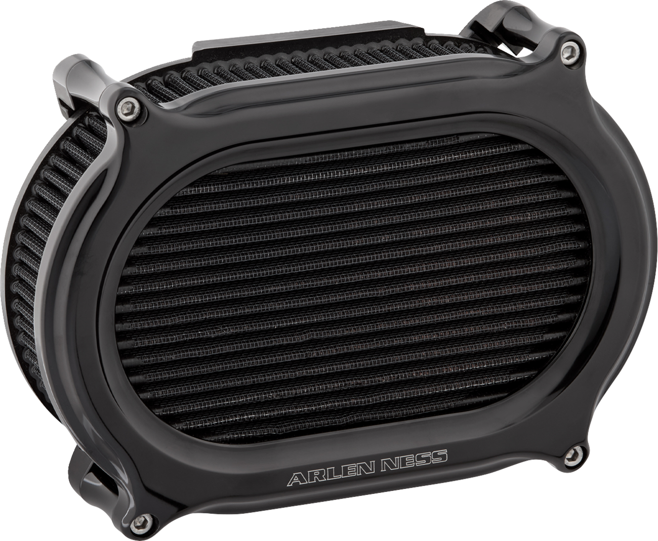 Arlen Ness Stage II Black Oval Air Filter Cleaner Kit 2017-2024 Harley Davidson