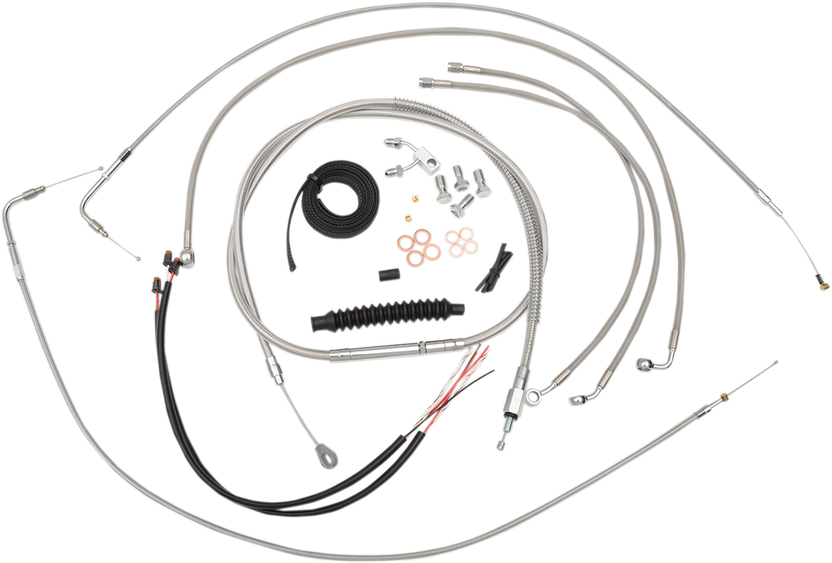 La Choppers 18-20" Ape Hanger ABS Handlebar Cable Kit 2011-2014 Harley Softail