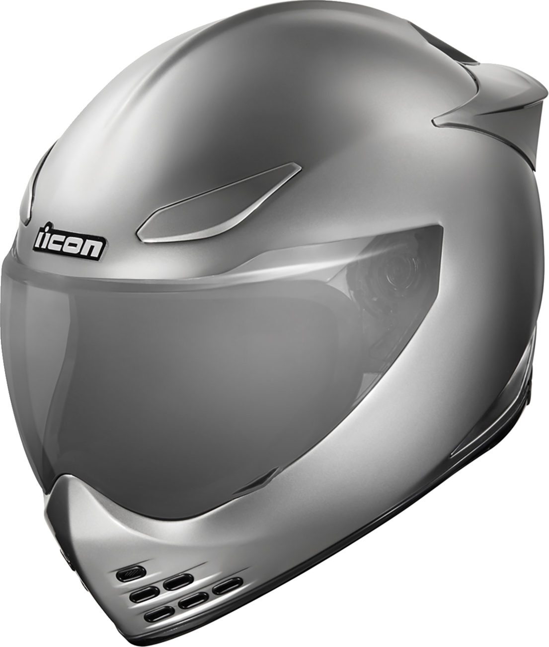 Icon Domain Cornelius Silver Unisex Adult Motorcycle Street Full Face Helmet