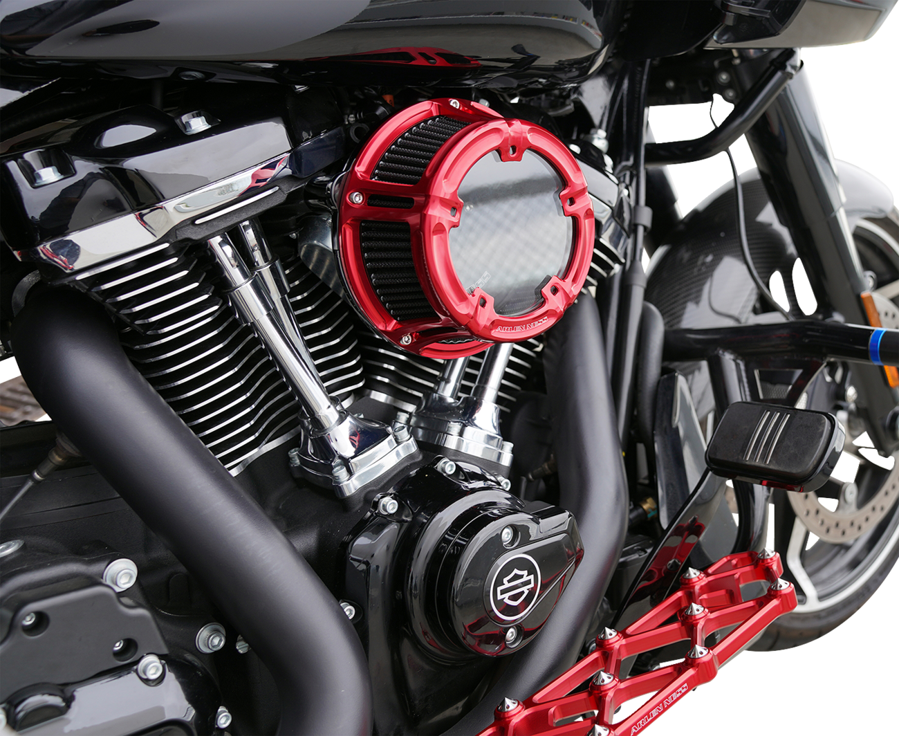 Arlen Ness Red Method Clear Series Air Cleaner Filter for 2023-2025 Harley M8
