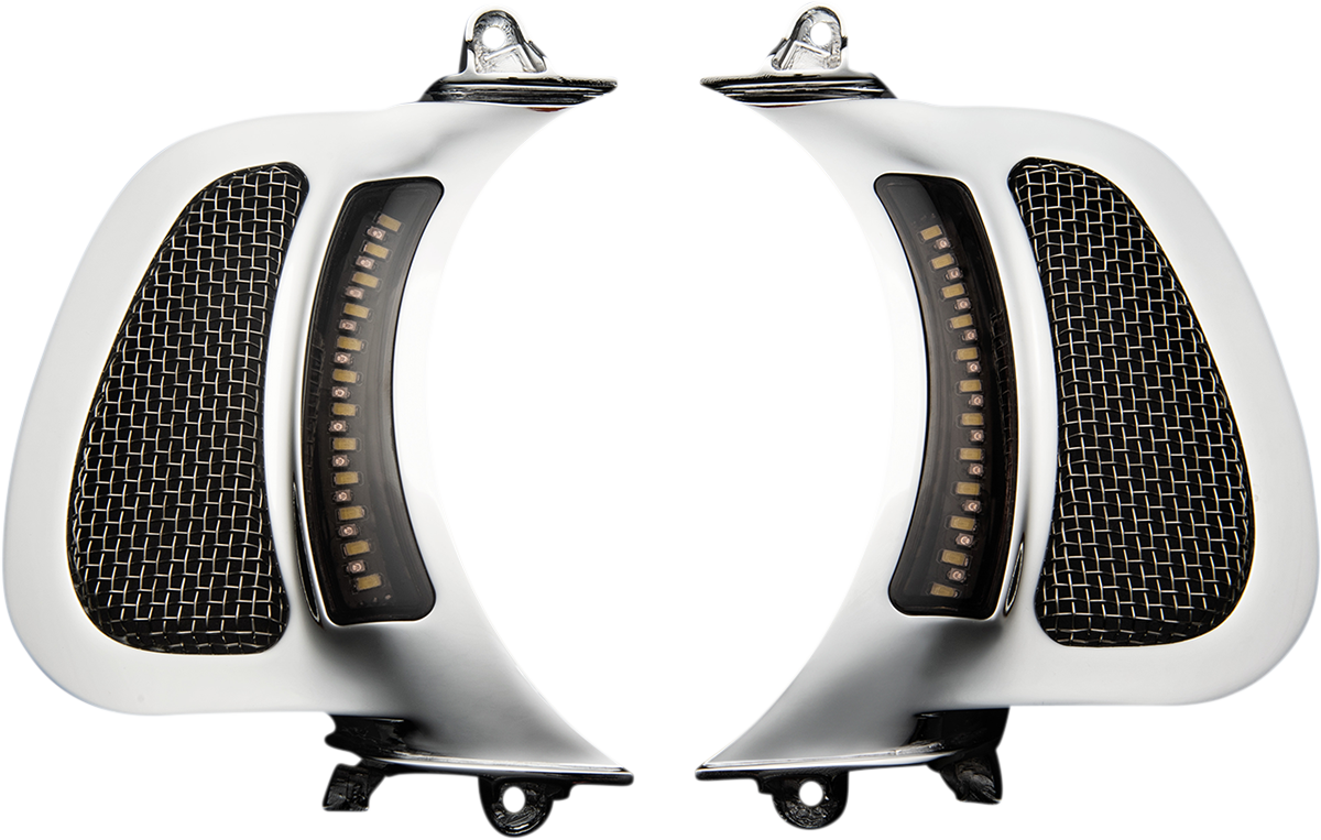 Custom Dynamics LED Fairing Vent Inserts 2015-2022 Harley Road Glide Models