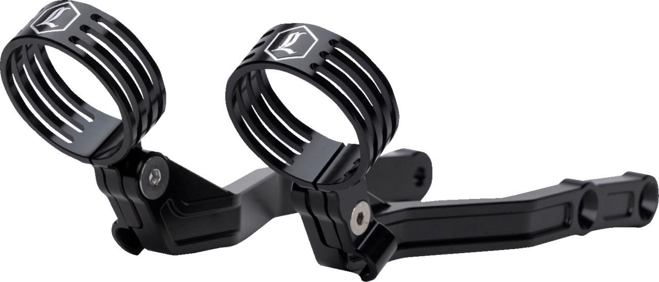 Legend REVO ARC Black Remote Reservoir External Mounts for 14-25 Harley Touring