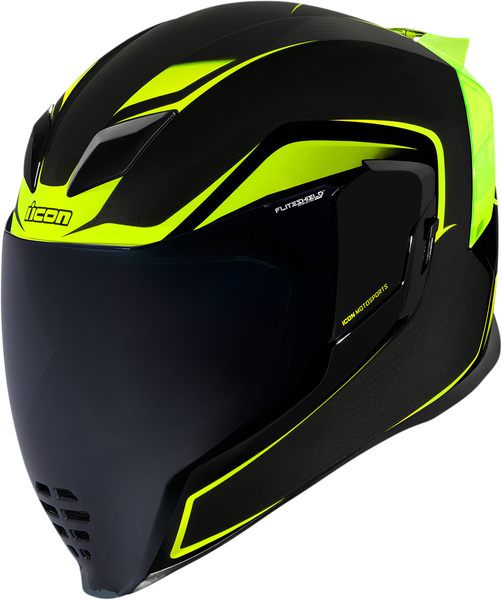 Icon Airflite Crosslink Hi-Viz Motorcycle Riding Street Racing Fullface Helmet