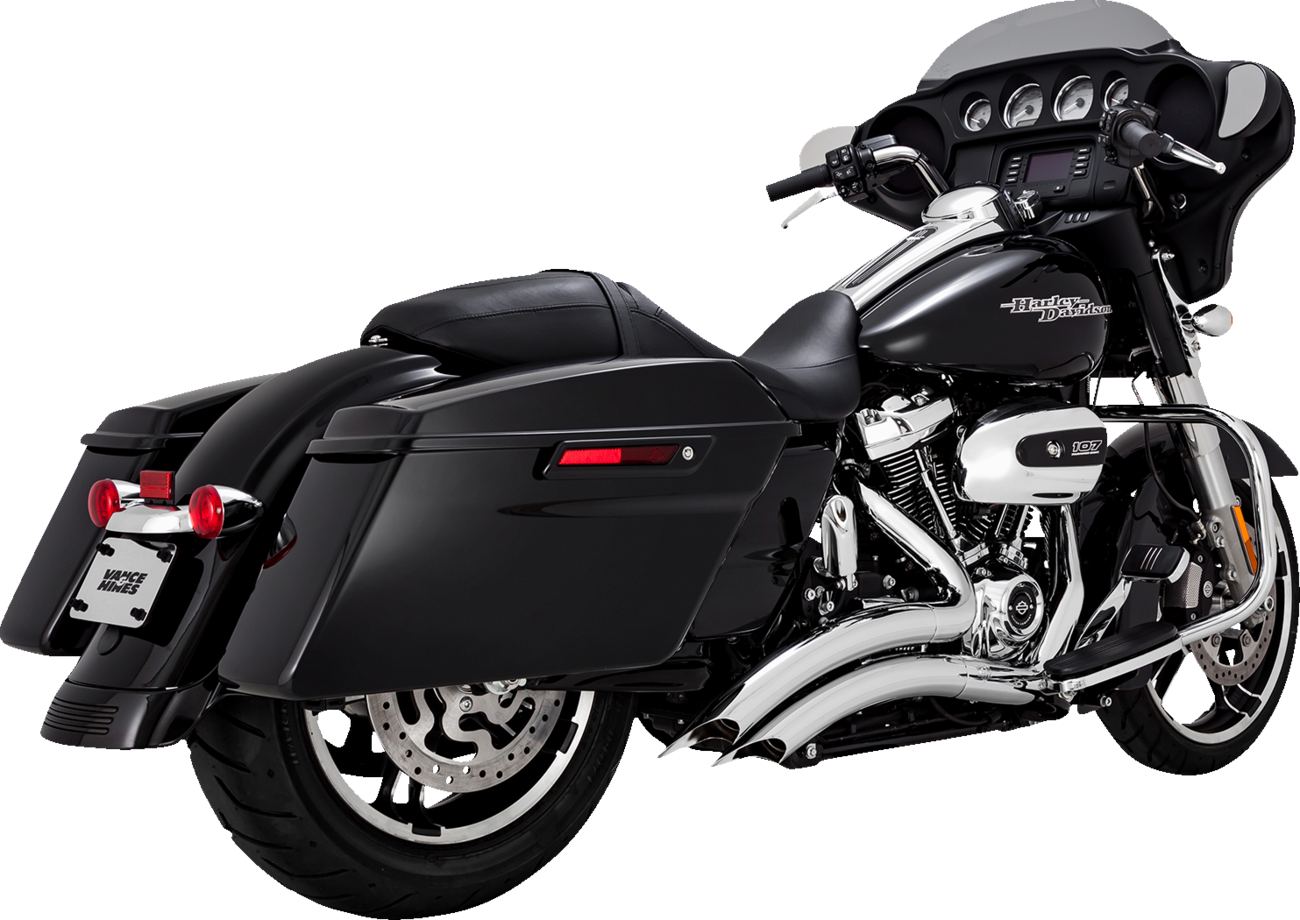 Vance & Hines Chrome Big Radius Exhaust System 2017-2023 Harley Touring 26373