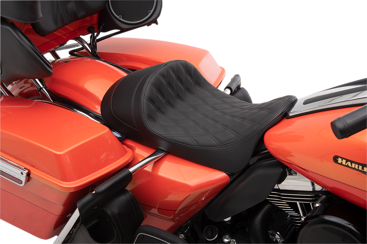 Drag Specialties Forward Position Low Profile Solo Seat 2008-23 Harley Touring