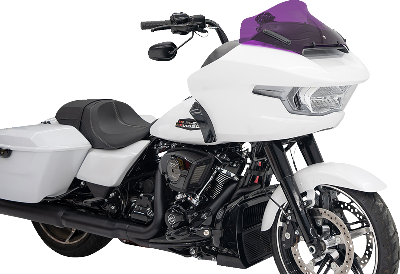 Klock Werks Kolor Flare 10" Purple Windshield for 2023-2024 Harley Road Glide