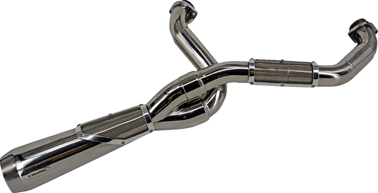 Trask Big Sexy 2-1 Polished Exhaust System for 18-23 Harley Softail FXLRST FLHC