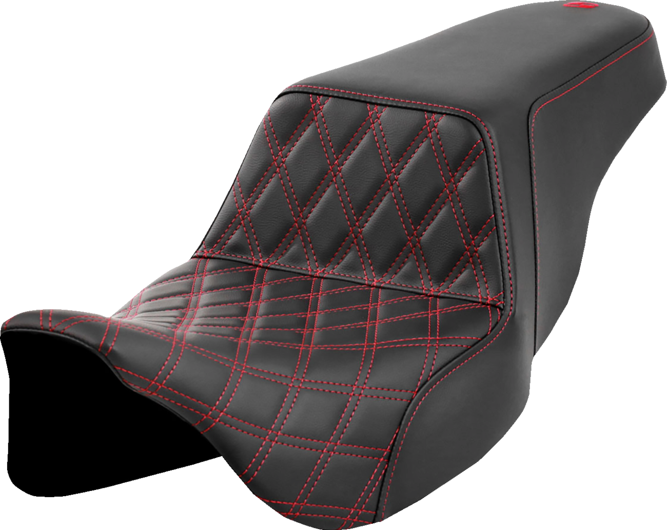 Saddlemen Red Lattice Stitch Step-Up Gel Seat 2008-2023 Harley Touring  FLHX