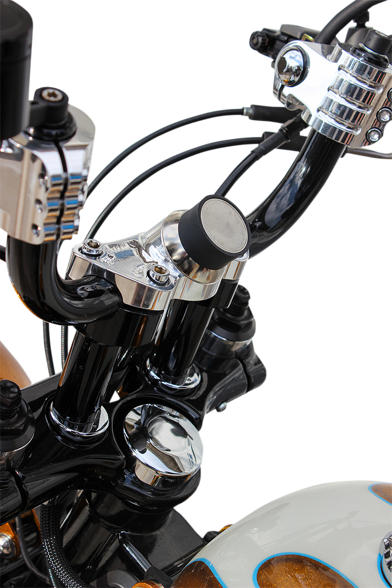 Klock Werks Chrome Motorcycle Handlebar Riser Phone Clamp Mount 1984-2023 Harley