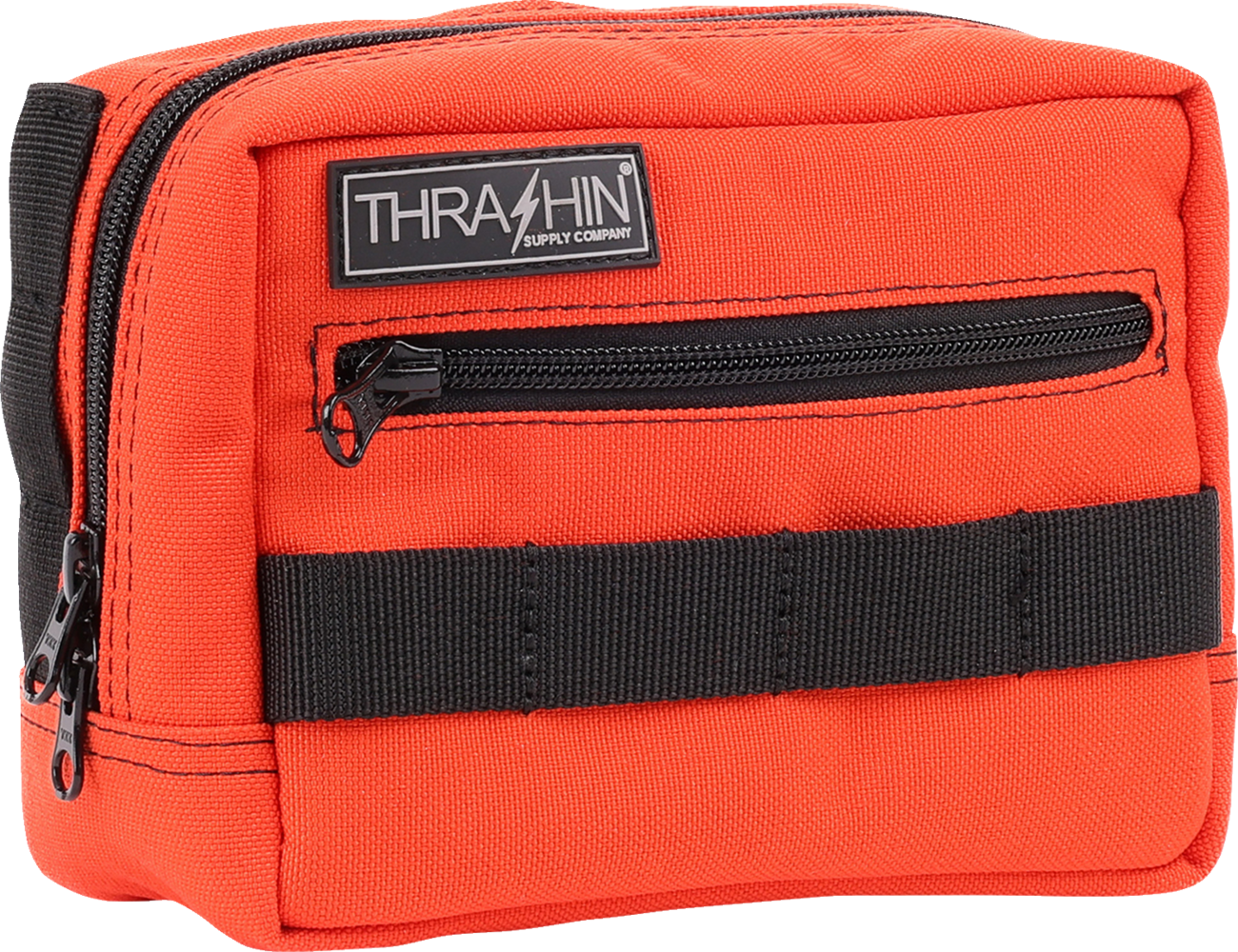 Thrashin Supply Orange Motorcycle Handlebar Storage Bag Harley Davidson THB-0025