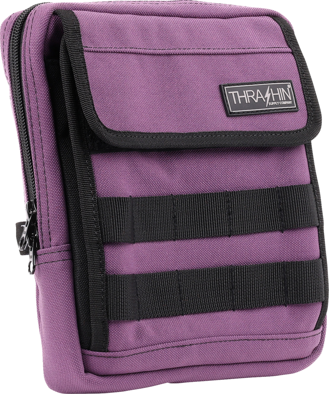 Thrashin Supply Purple Motorcycle Handlebar Storage Bag Slim for Harley THB-0033