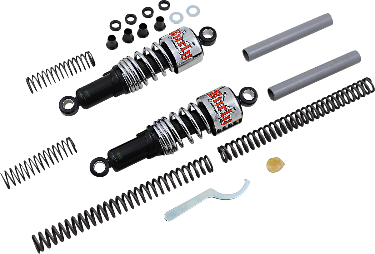 Burly Brand Slammer Chrome Suspension Lowering Kit for 2004-15 Harley Sportster