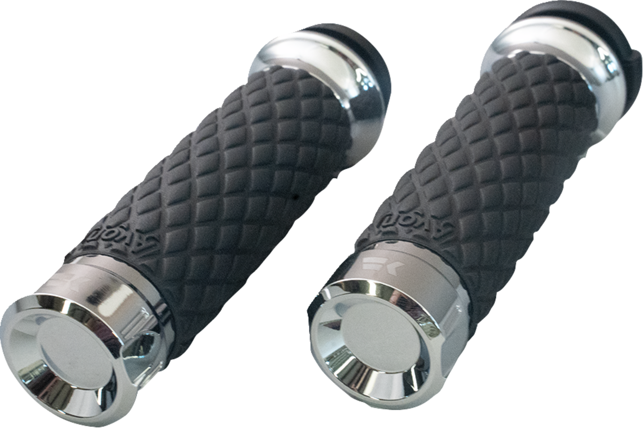 Khrome Werks Klassic Contour TBW Hand Grips fits 2008-24 Harley Touring Softail