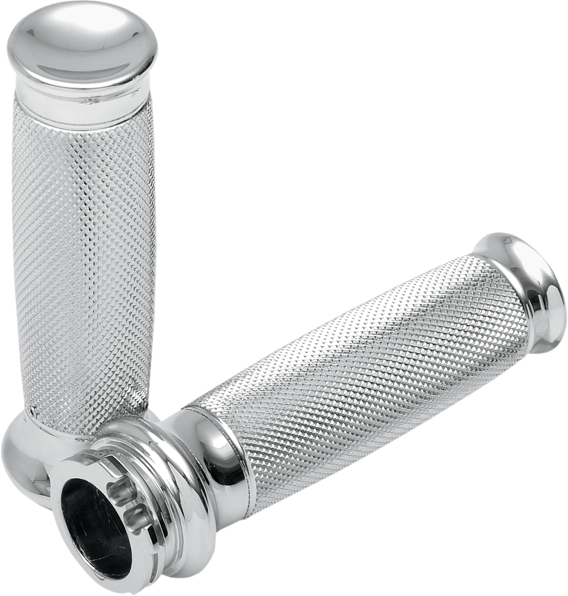 Todds Cycle Vice Chrome 1" Handlebar Hand Grips 1980-2020 Harley Softail Touring
