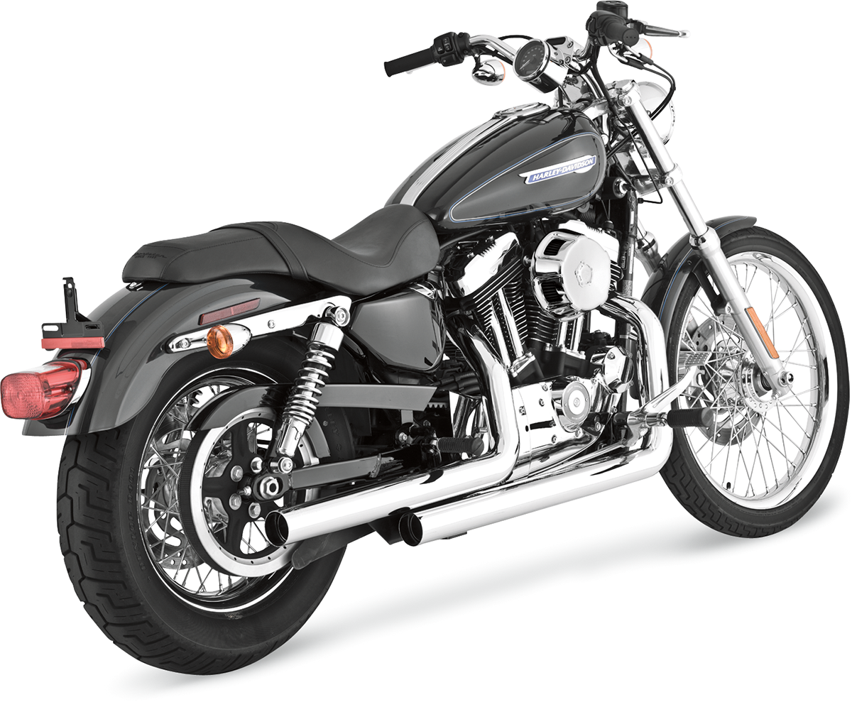 Vance & Hines Straightshots Chrome Exhaust 2004-2013 Harley Davidson Sportster