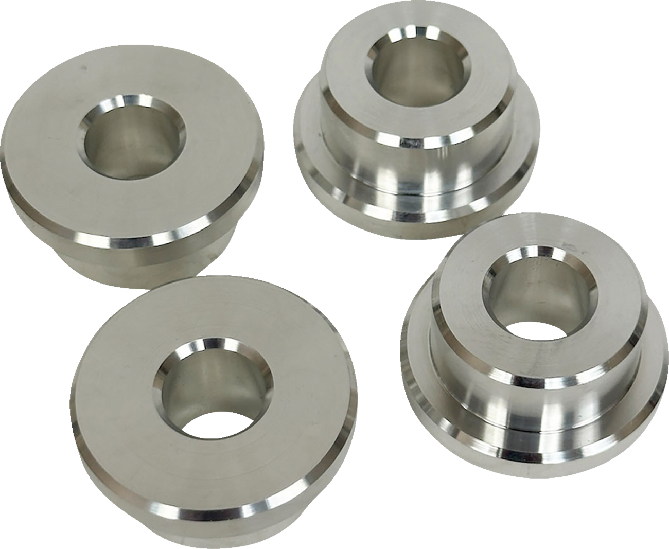 Pro One Solid Raw Aluminum Riser Bushing Kit for 1984-2017 Harley Davidson