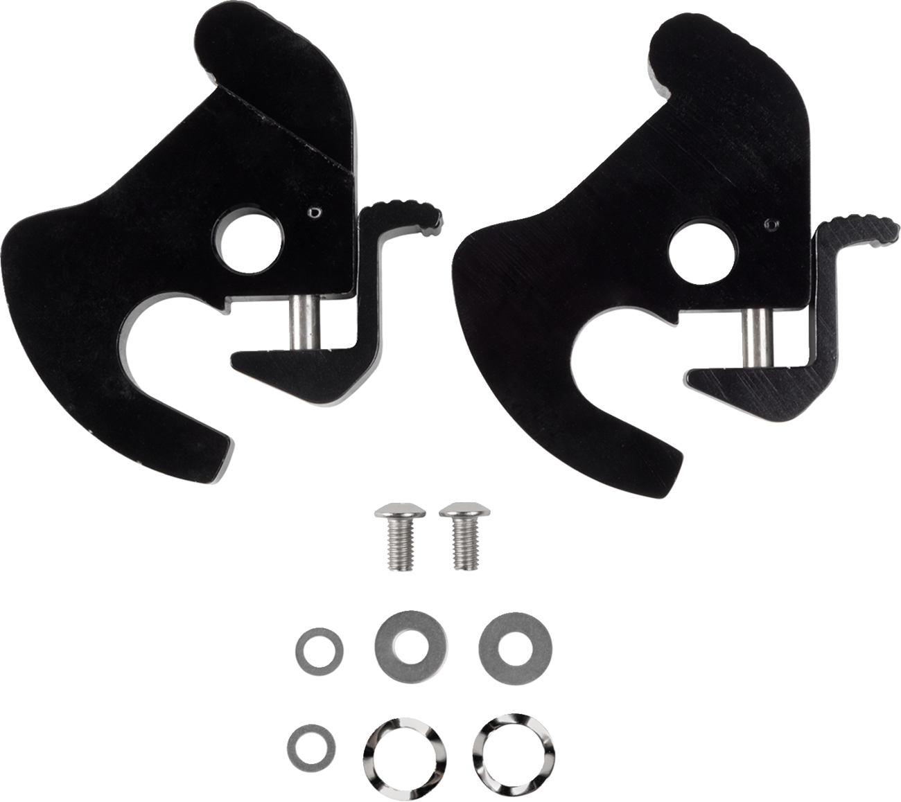 Drag Specialties Pair of Black Detachable Latch Kit for Harley Sissy Bars Racks