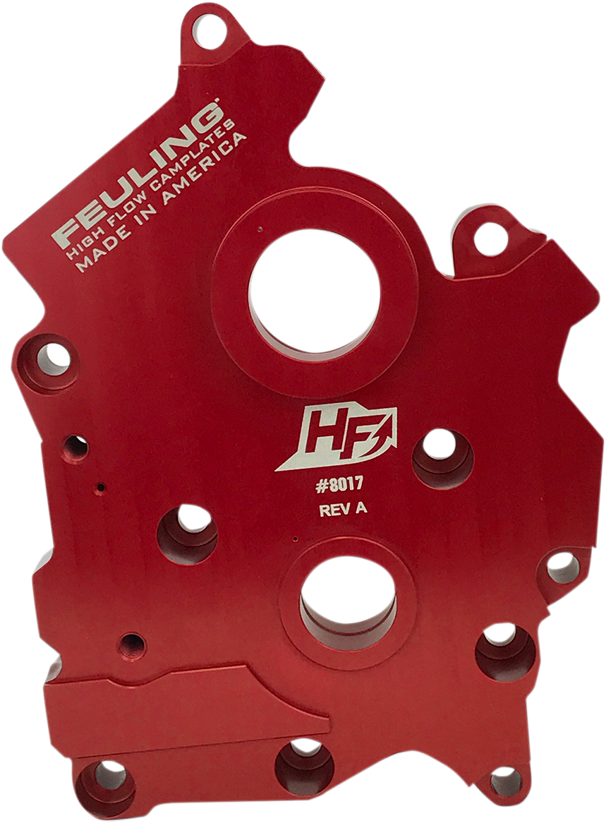 Feuling HiFlow Red Cam Support Plate 2017-2021 Harley Softail Touring Models