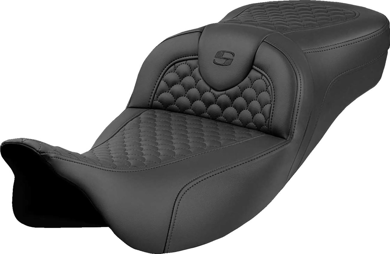 Saddlemen Roadsofa Dragon Scale Stitch Gel Seat for 2008-2024 Harley Touring