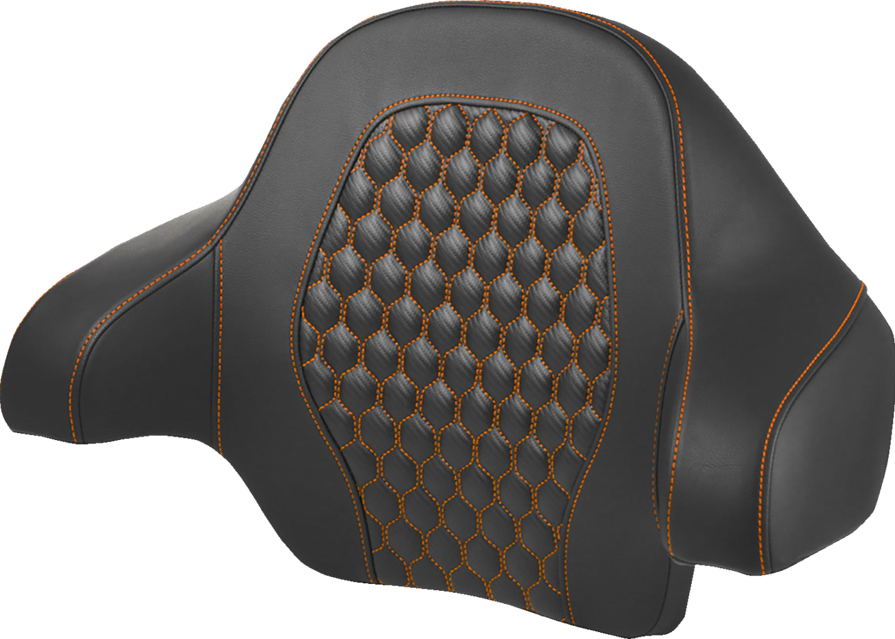 Saddlemen Orange Honeycomb King Tour Pack Backrest Pad 2014-2025 Harley Touring