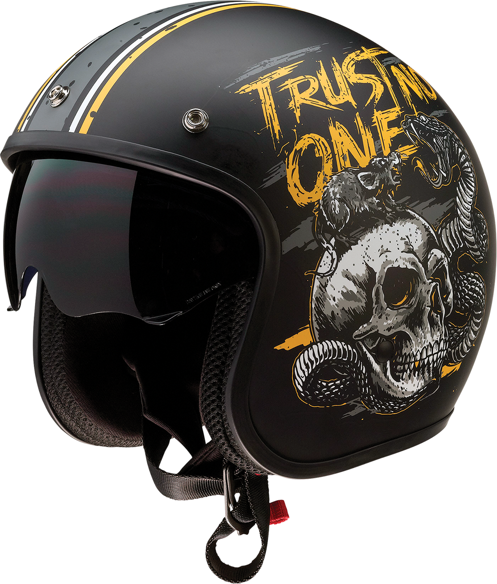 Z1R Saturn Trust No One Unisex Adult 3/4 Motorcycle Riding Street Helmet