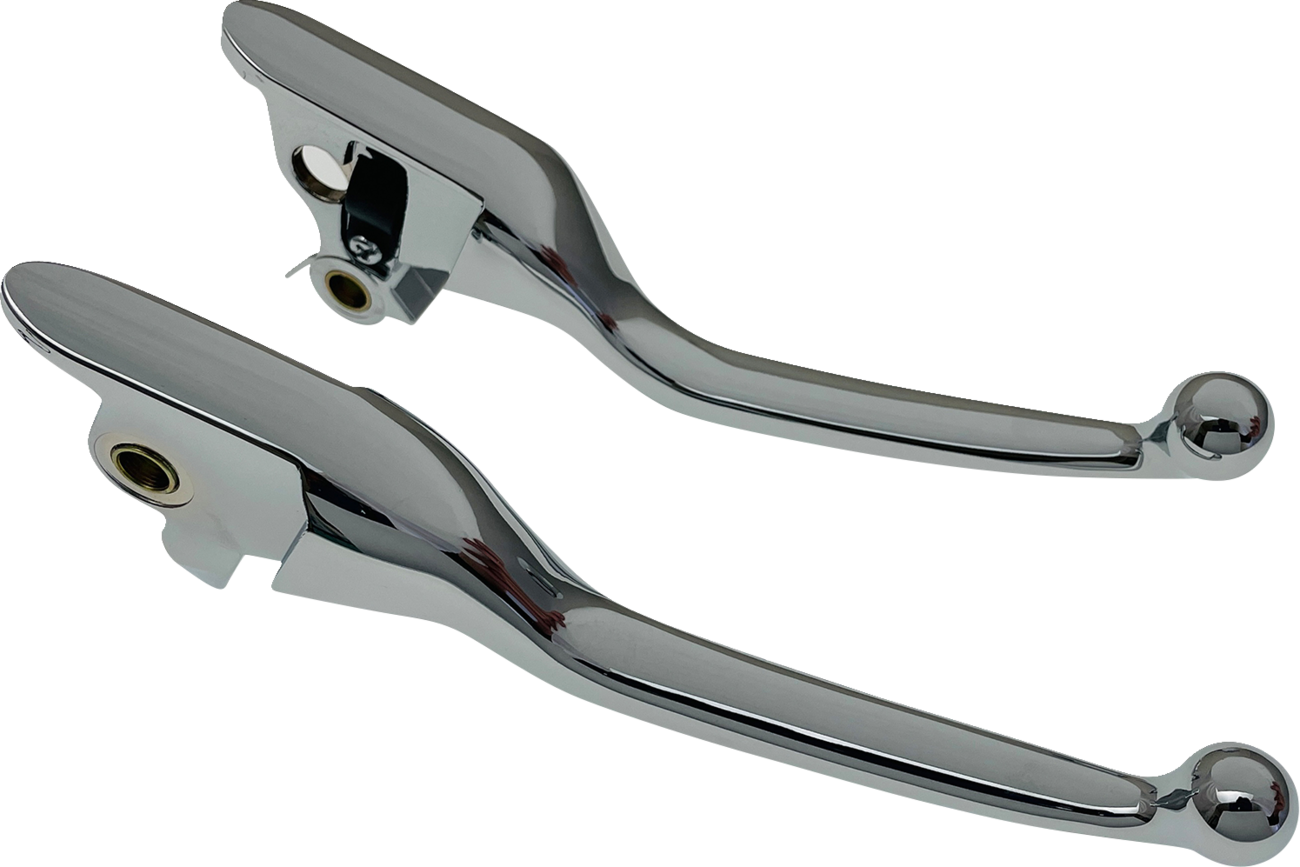 Drag Specialties Narrow Chrome Lever Set fits 2021-2024 Harley Touring FLTR FLHR